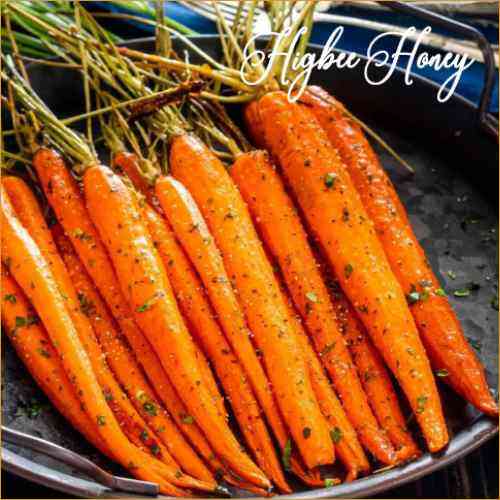 Mixed carrots with honey glaze