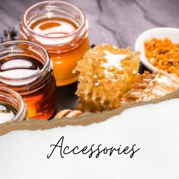 Image of varieties of honey with honeycomb