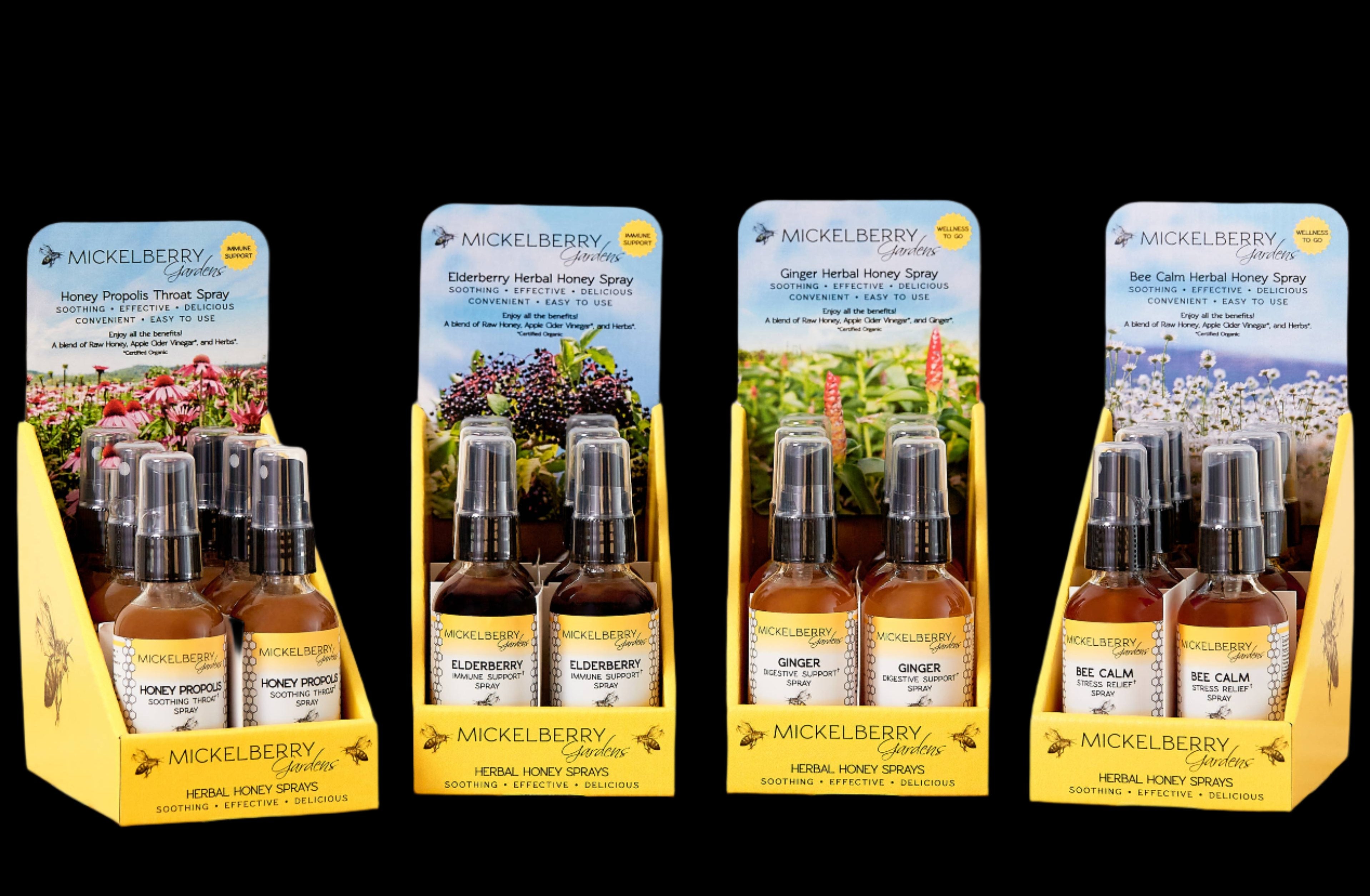 Accessories & Crocks - Herbal Honey Spray Display (Pack Of 6)