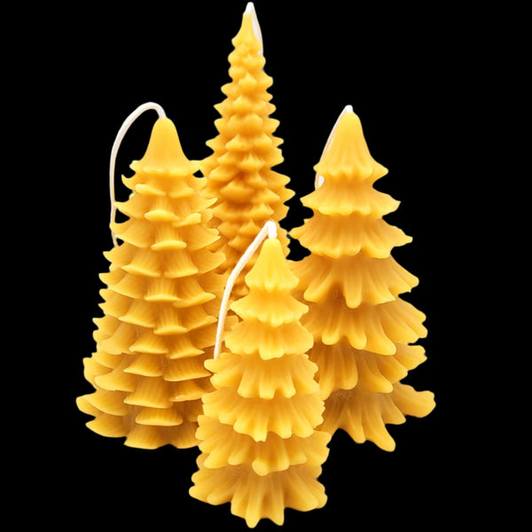 Beeswax Candle- Christmas trees
