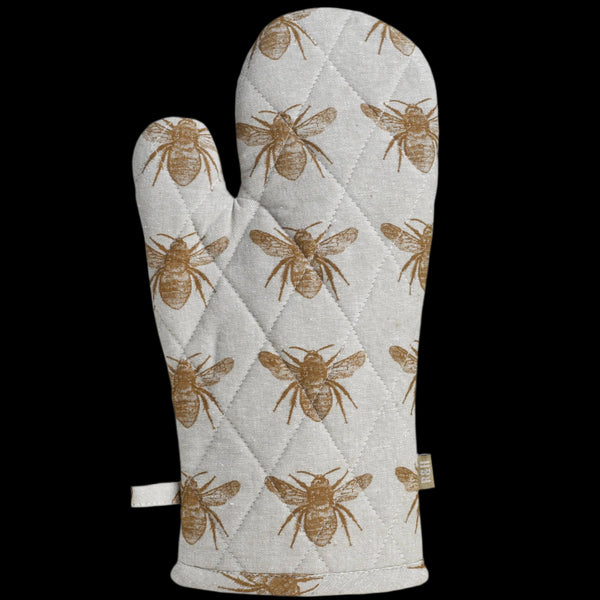 Accessories & Crocks - Mustard Honey Bee Oven Glove