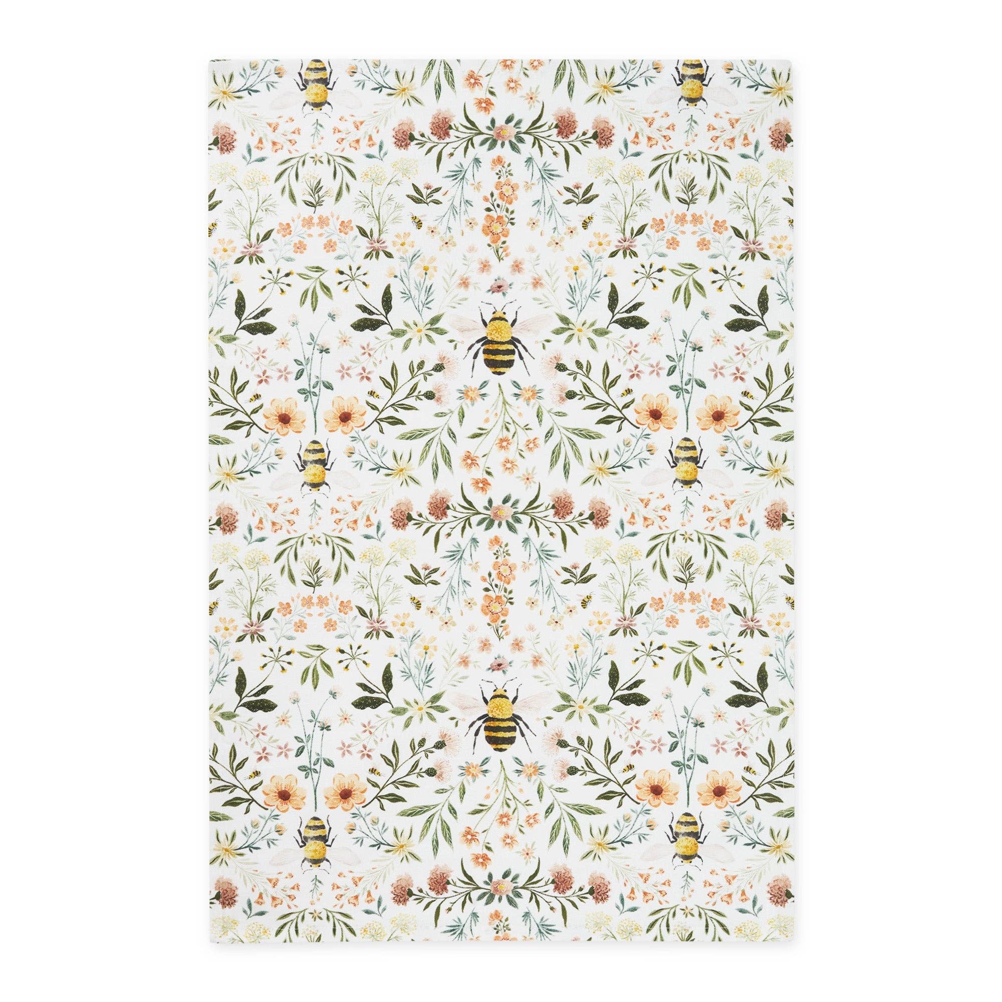 Honey Bee Meadow Printed Dishtowel