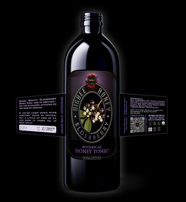 Higbee Honey Elderberry Botanical Honey Tonic -NOW IN STOCK!