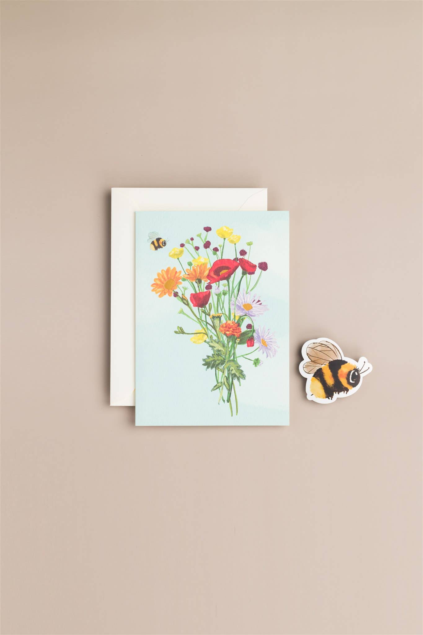 Accessories & Crocks - Bee And Flower Card