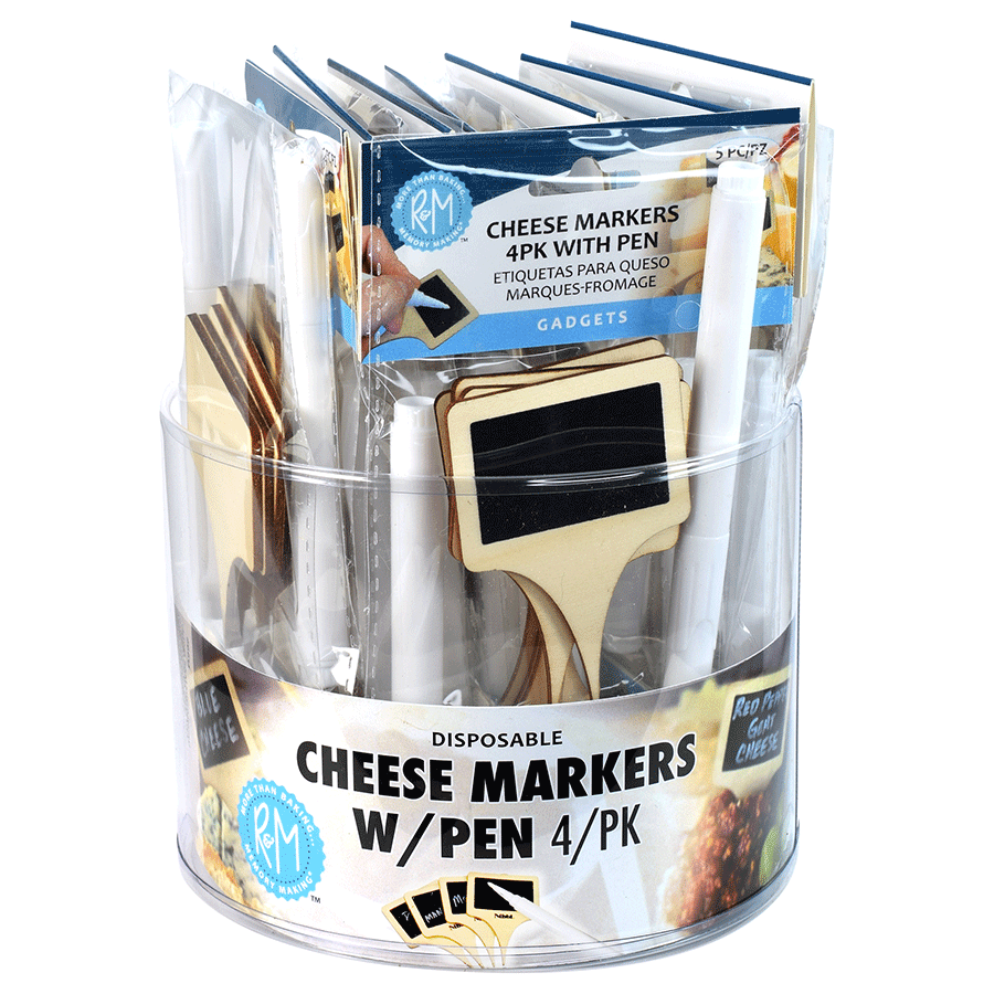 Cheese Markers 4 Pack Bucket /20