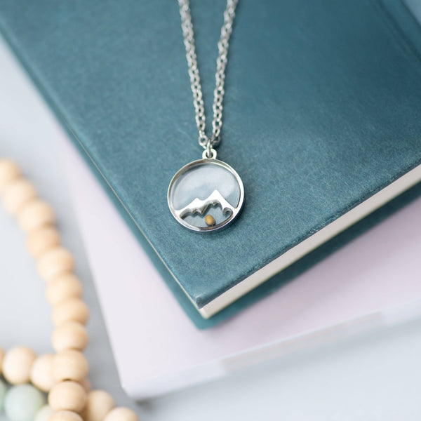 Mustard Seed Mountain Necklace