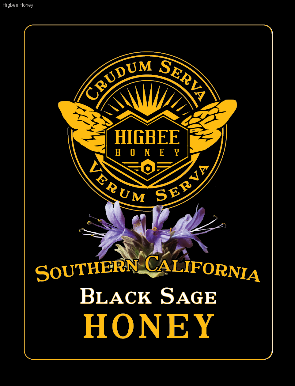 Southern California Black Sage Honey