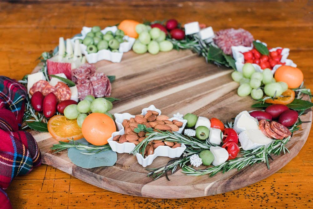 Accessories & Crocks - Gathering Boards: Seasonal Cheese And Charcuterie Spreads Higbee Honey Charcuterie Board snack display