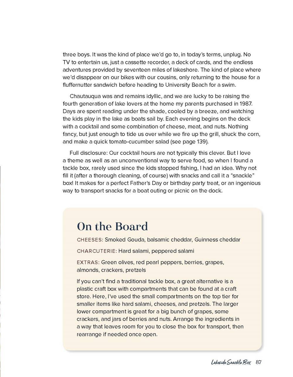 Accessories & Crocks - Gathering Boards: Seasonal Cheese And Charcuterie Spreads page two write - up