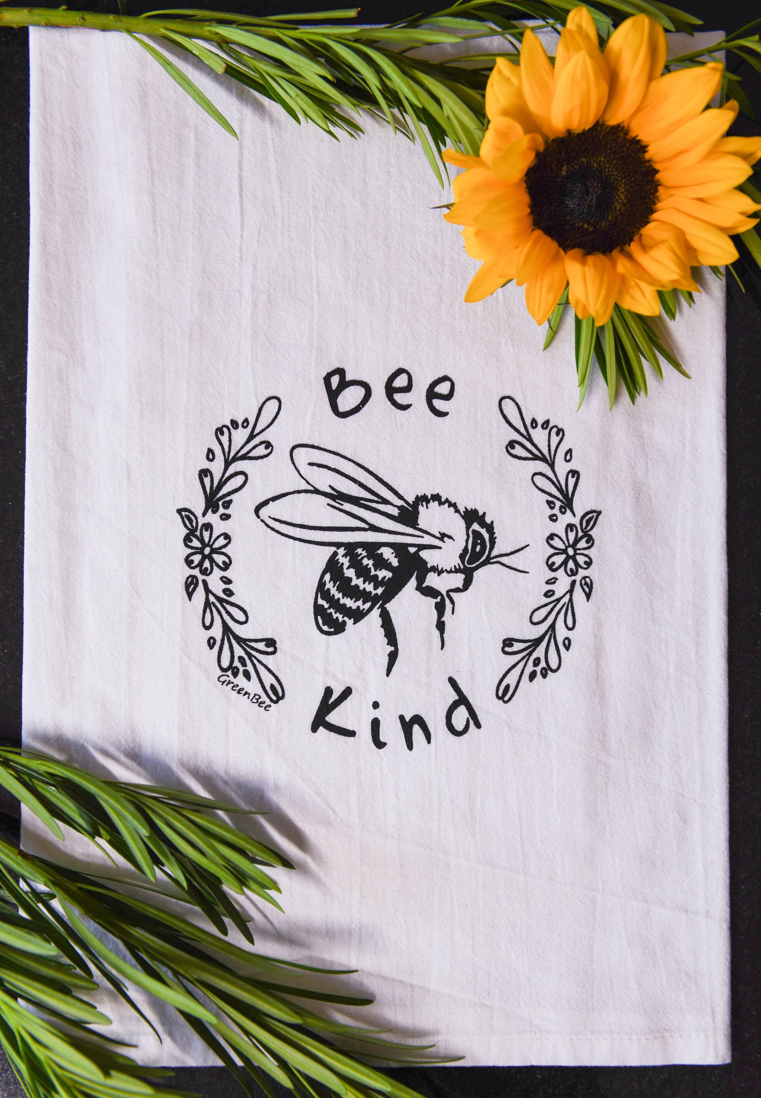 Accessories & Crocks - Bee Kind Spring Kitchen Tea Towel