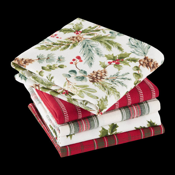 Accessories & Crocks - Holiday Heritage Assorted Dishtowels