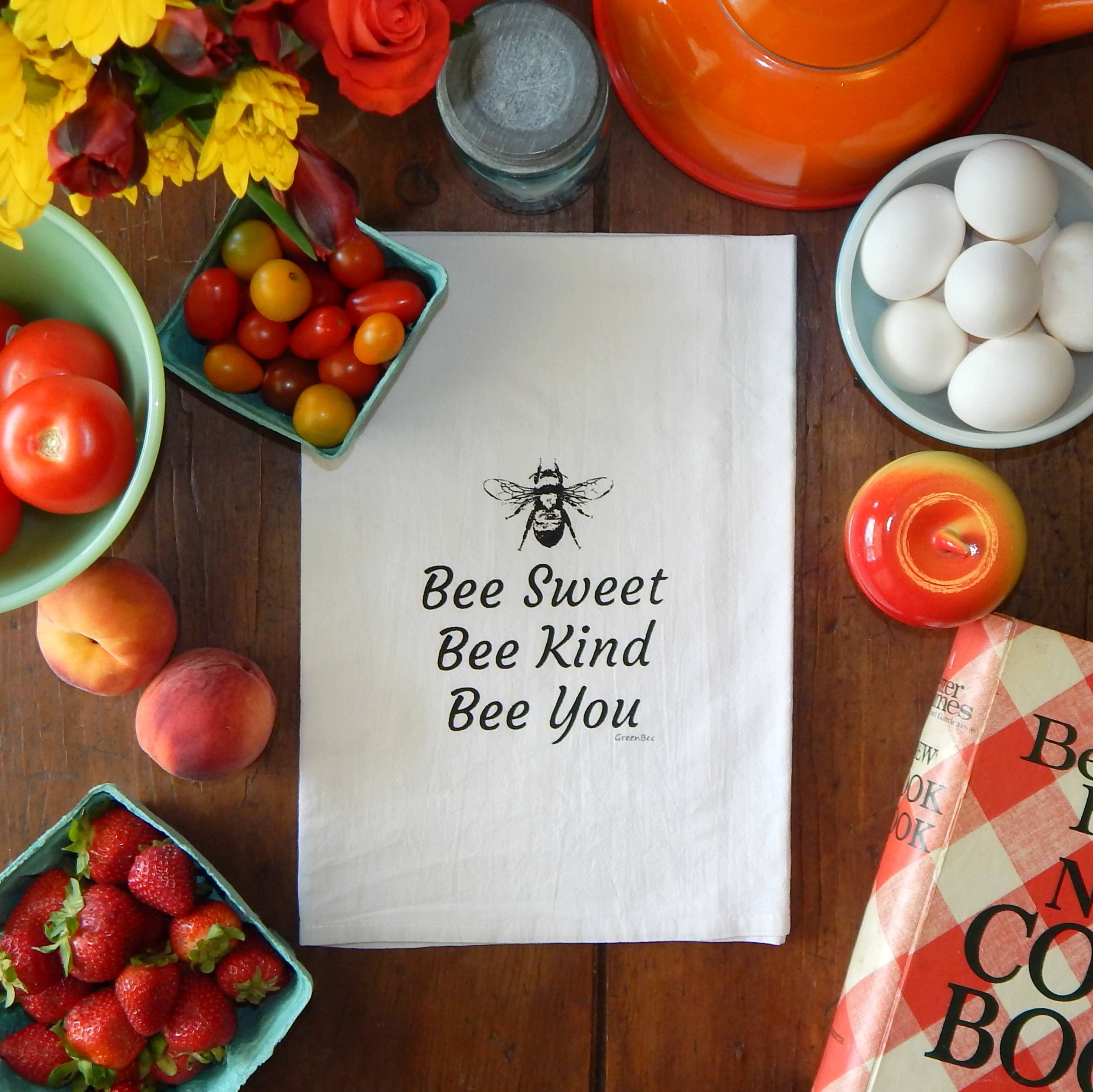 Bee Sweet Flour Sack Tea Towel